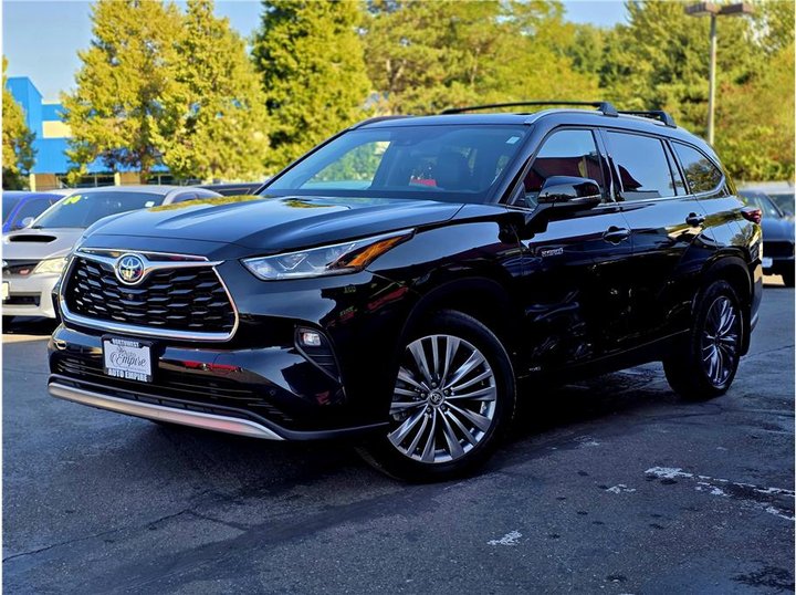 BLACK, 2021 TOYOTA HIGHLANDER HYBRID Image 