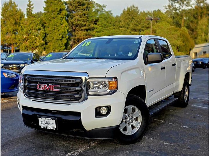 WHITE, 2018 GMC CANYON CREW CAB Image 
