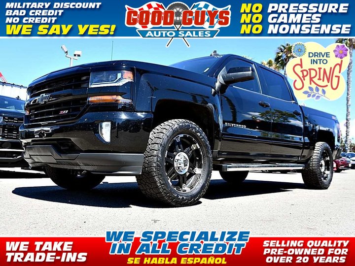 2016 CHEVROLET SILVERADO 1500 CREW CAB for sale in SAN DIEGO