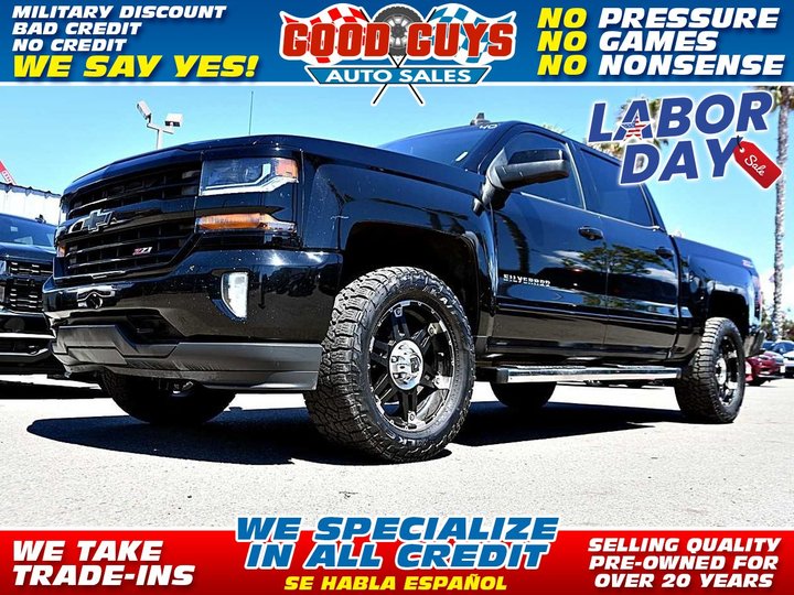 2016 CHEVROLET SILVERADO 1500 CREW CAB for sale in SAN DIEGO