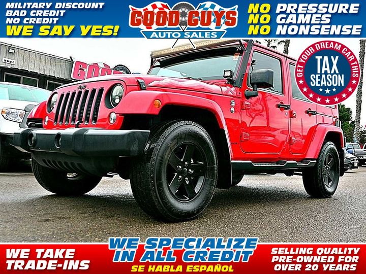 2015 JEEP WRANGLER for sale in SAN DIEGO