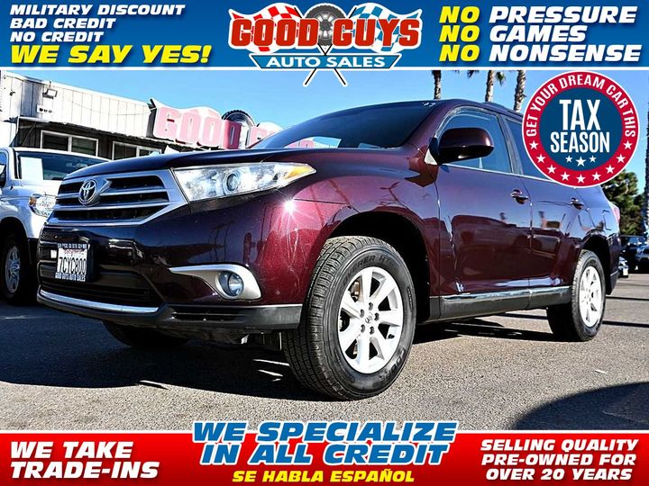 2013 TOYOTA HIGHLANDER for sale in SAN DIEGO