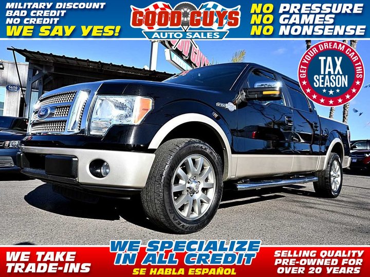 2010 FORD F150 SUPERCREW CAB for sale in SAN DIEGO