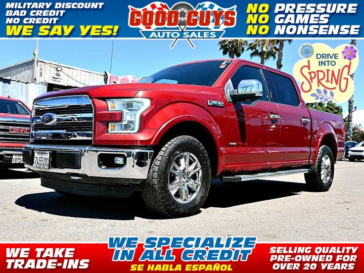 2015 FORD F150 SUPERCREW CAB for sale in SAN DIEGO
