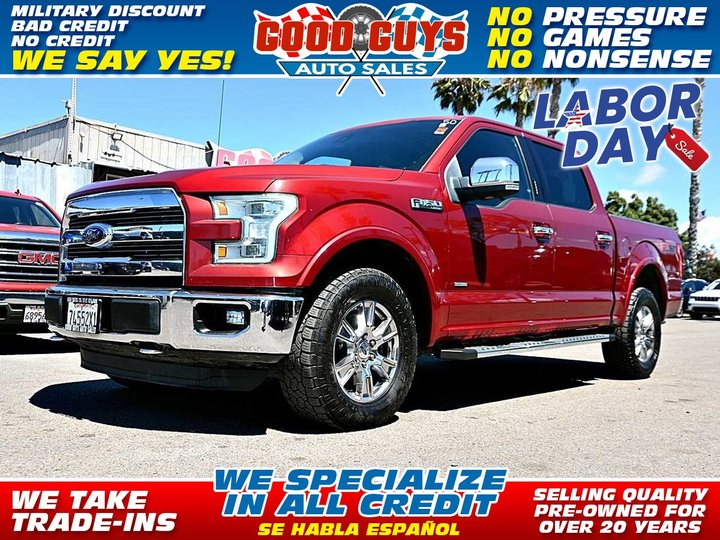 2015 FORD F150 SUPERCREW CAB for sale in SAN DIEGO