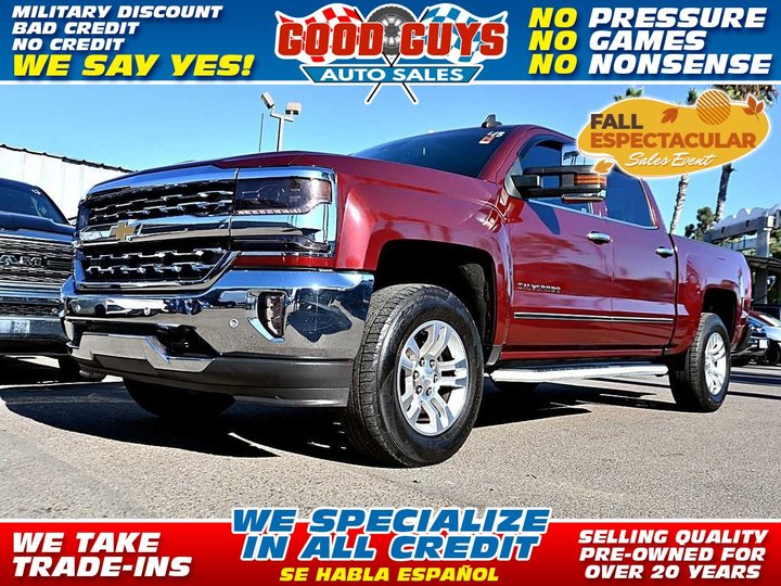 2016 CHEVROLET SILVERADO 1500 CREW CAB for sale in SAN DIEGO
