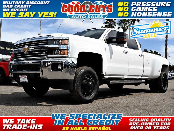 2015 CHEVROLET SILVERADO 3500 HD CREW CAB for sale in SAN DIEGO