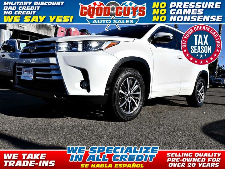 2018 TOYOTA HIGHLANDER for sale in SAN DIEGO