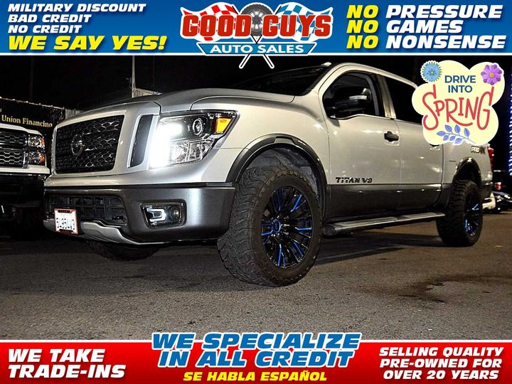 2019 NISSAN TITAN CREW CAB for sale in SAN DIEGO