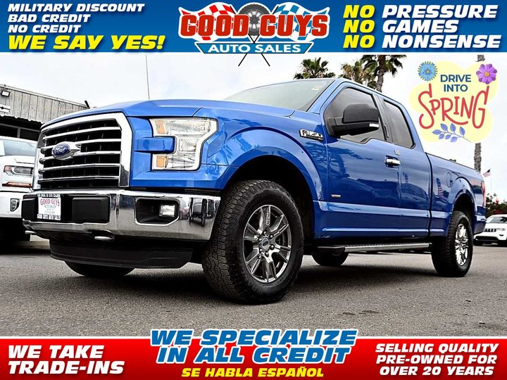 2015 FORD F150 SUPER CAB for sale in SAN DIEGO