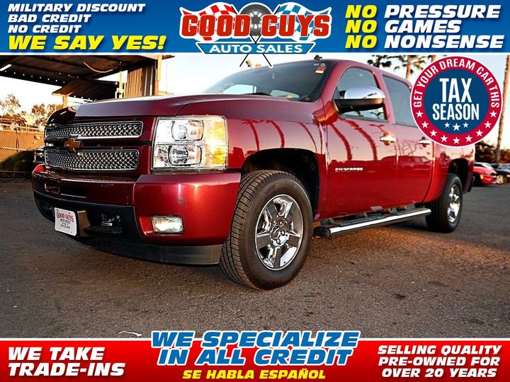 2013 CHEVROLET SILVERADO 1500 CREW CAB for sale in SAN DIEGO