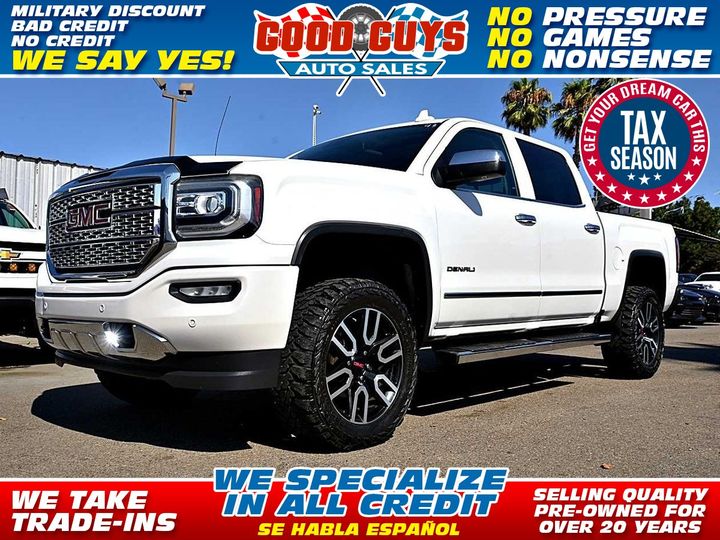 2016 GMC SIERRA 1500 CREW CAB for sale in SAN DIEGO