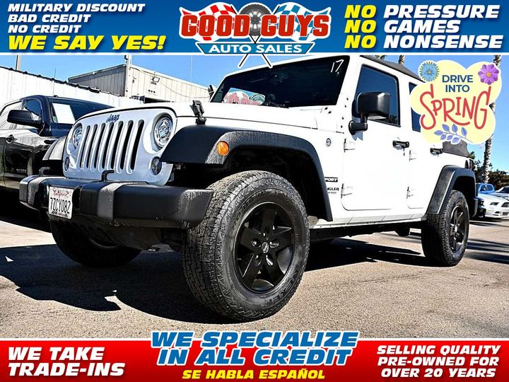 2017 JEEP WRANGLER UNLIMITED for sale in SAN DIEGO