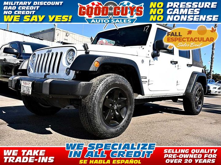 2017 JEEP WRANGLER UNLIMITED for sale in SAN DIEGO