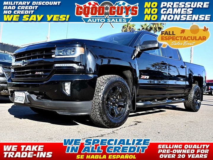 2017 CHEVROLET SILVERADO 1500 CREW CAB for sale in SAN DIEGO