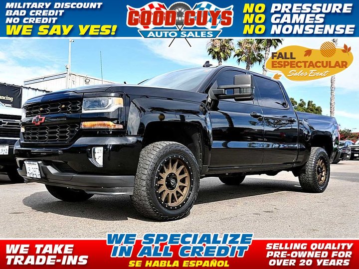 2016 CHEVROLET SILVERADO 1500 CREW CAB for sale in SAN DIEGO