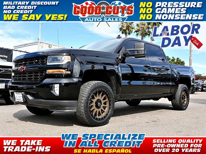 2016 CHEVROLET SILVERADO 1500 CREW CAB for sale in SAN DIEGO