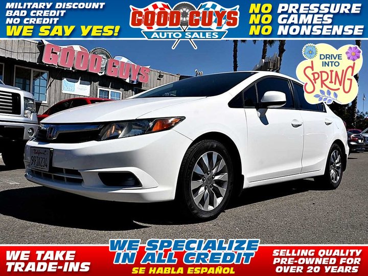 2012 HONDA CIVIC for sale in SAN DIEGO
