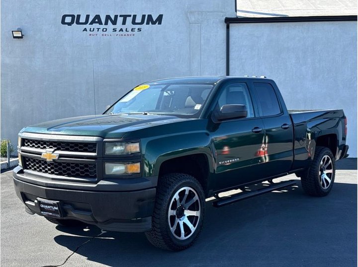 GREEN, 2015 CHEVROLET SILVERADO 1500 DOUBLE CAB for sale 