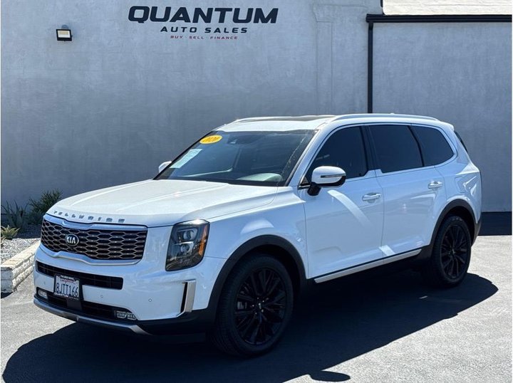 WHITE, 2020 KIA TELLURIDE for sale 