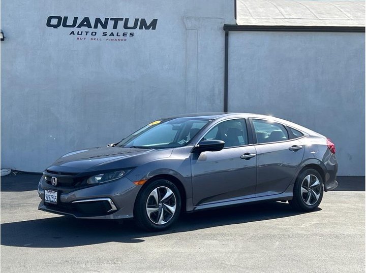 GRAY, 2021 HONDA CIVIC for sale 