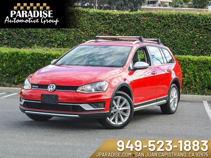 RED, 2017 VOLKSWAGEN GOLF ALLTRACK Image 
