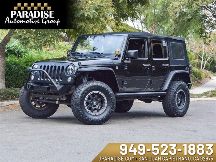 BLACK, 2016 JEEP WRANGLER UNLIMITED Image 