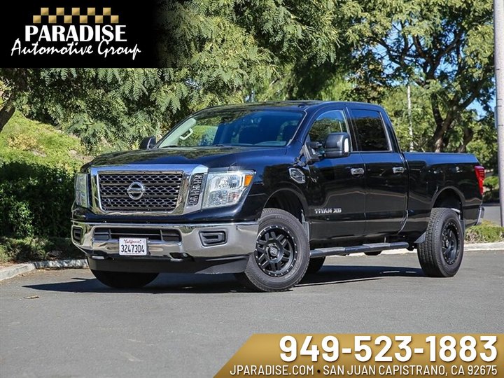 BLACK, 2017 NISSAN TITAN XD Image 