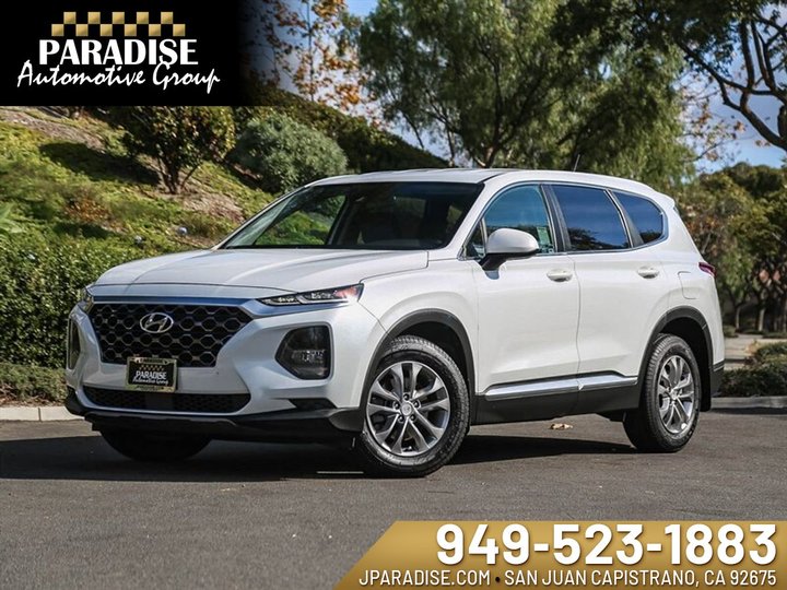 WHITE, 2020 HYUNDAI SANTA FE Image 