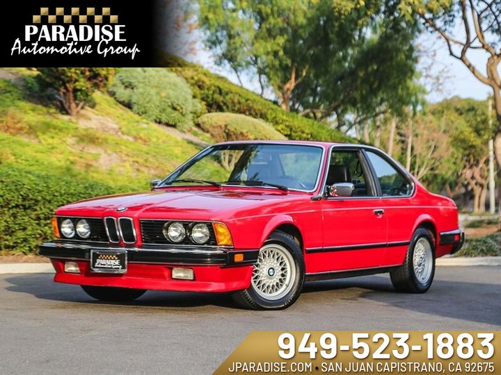 RED, 1986 BMW 6 SERIES Image 