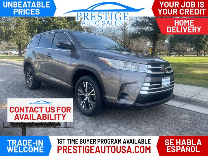 2019 TOYOTA HIGHLANDER for sale in BAKERSFIELD