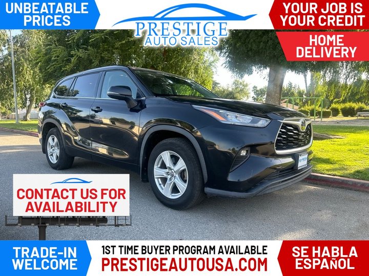 2020 TOYOTA HIGHLANDER for sale in BAKERSFIELD