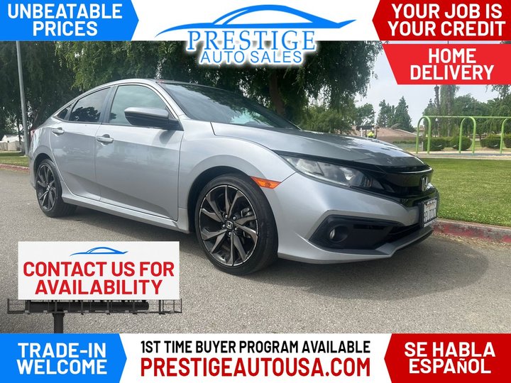 2019 HONDA CIVIC for sale in BAKERSFIELD