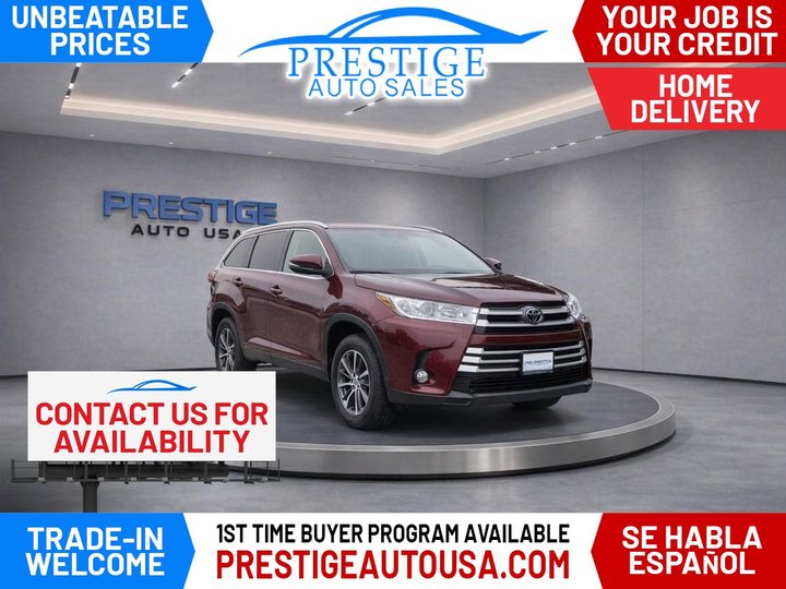 2019 TOYOTA HIGHLANDER for sale in BAKERSFIELD