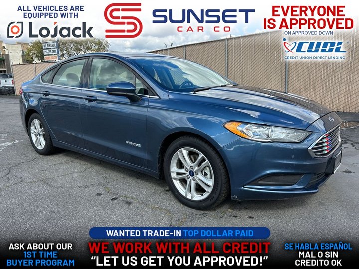 BLUE, 2018 FORD FUSION Image 