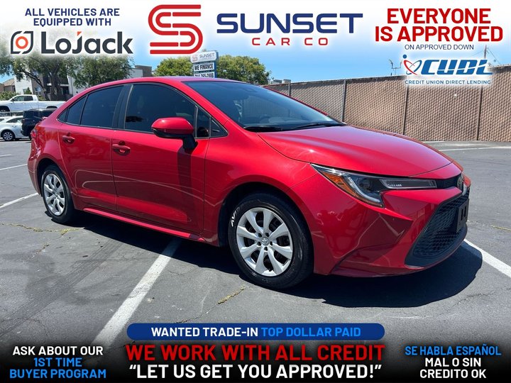 RED, 2021 TOYOTA COROLLA Image 