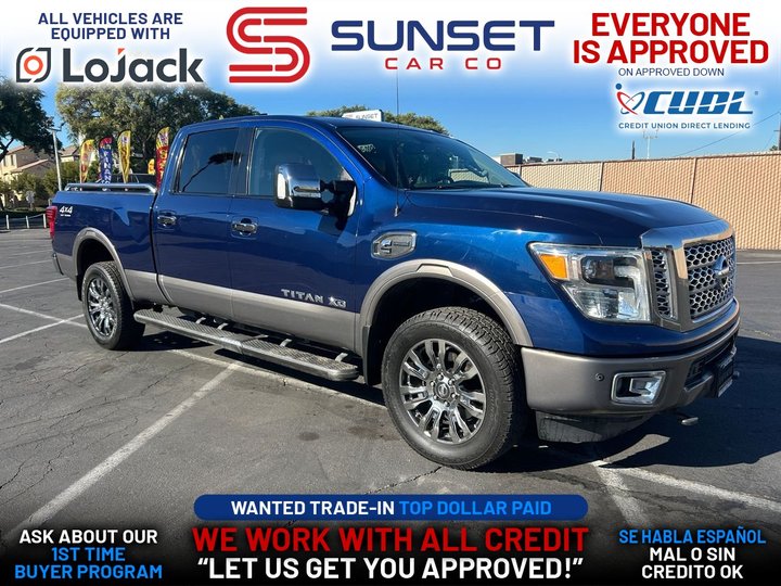 BLACK, 2016 NISSAN TITAN XD CREW CAB Image 