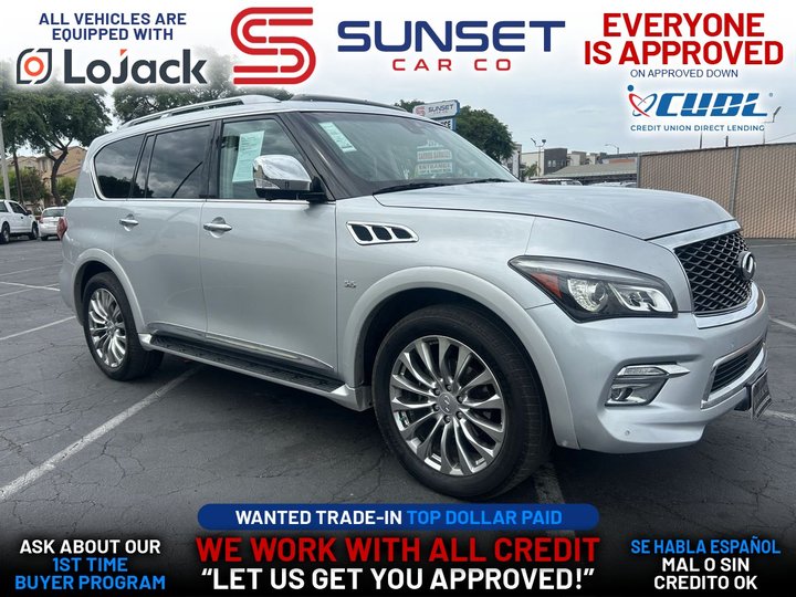 SILVER, 2017 INFINITI QX80 Image 