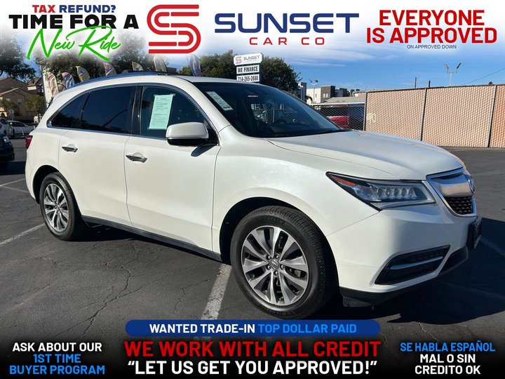 2016 ACURA MDX for sale in SANTA ANA