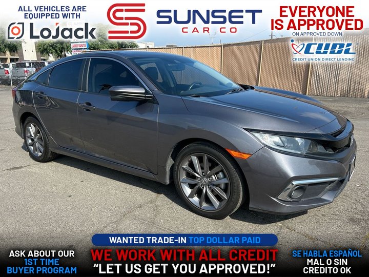 GRAY, 2019 HONDA CIVIC Image 