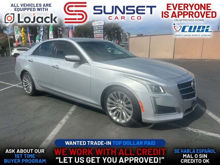 SILVER, 2014 CADILLAC CTS Image 