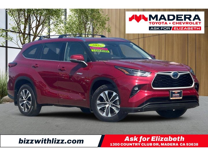2021 TOYOTA HIGHLANDER HYBRID for sale in MADERA
