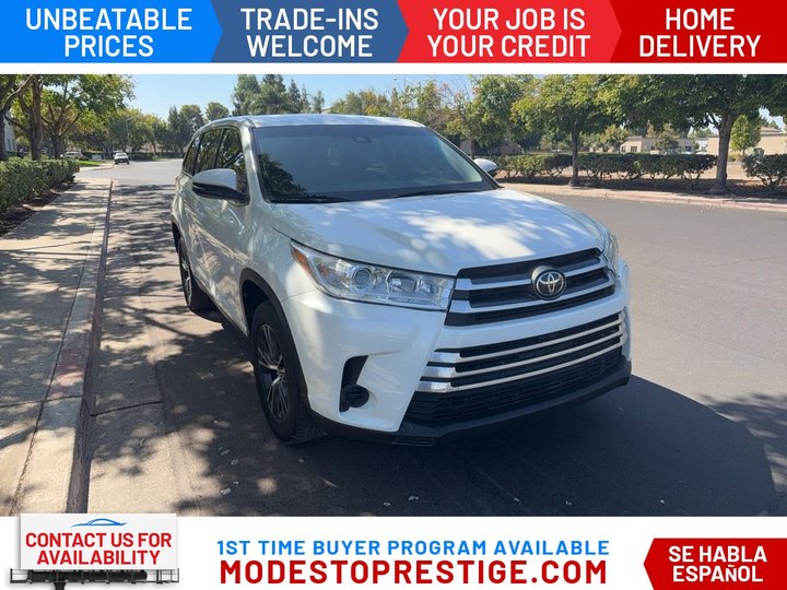 2019 TOYOTA HIGHLANDER for sale in MODESTO