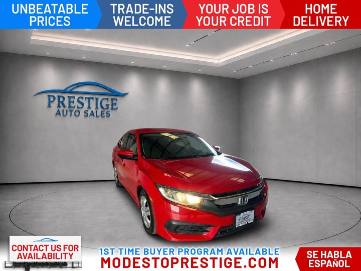 2016 HONDA CIVIC for sale in MODESTO