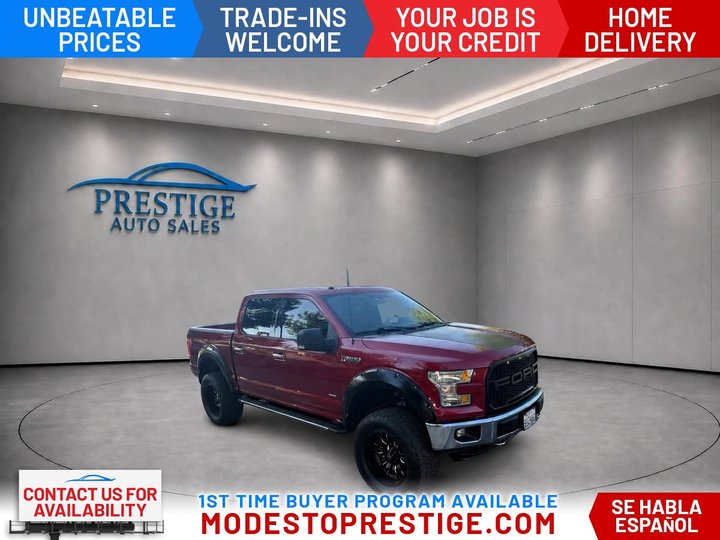 2016 FORD F150 SUPERCREW CAB for sale in MODESTO