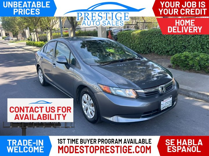 2012 HONDA CIVIC for sale in MODESTO