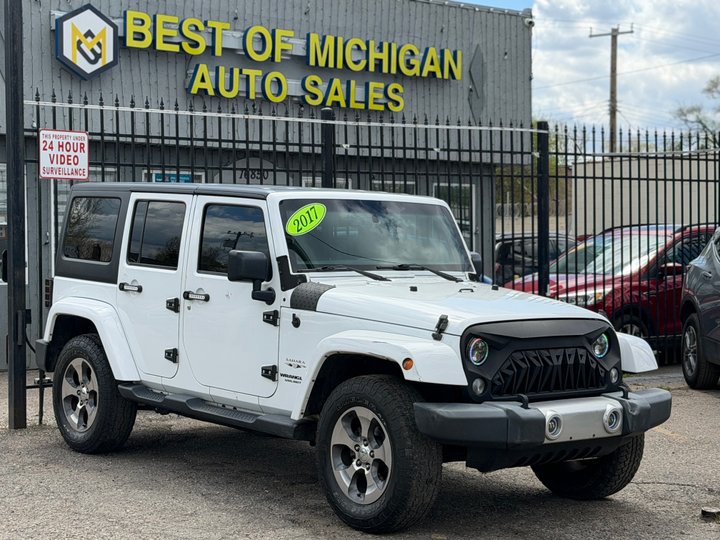2017 JEEP WRANGLER UNLIMITED for sale in DETROIT
