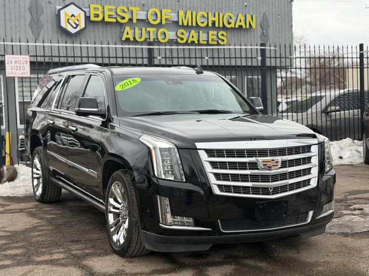 2018 CADILLAC ESCALADE ESV for sale in DETROIT